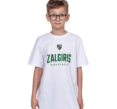 Balti vaikiški marškinėliai „Žalgiris Basketball“
