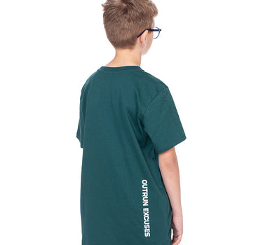 Tamsiai žali vaikiški marškinėliai „Minimal“