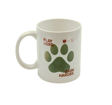 Puodelis „Play Hard-Bark Harder“