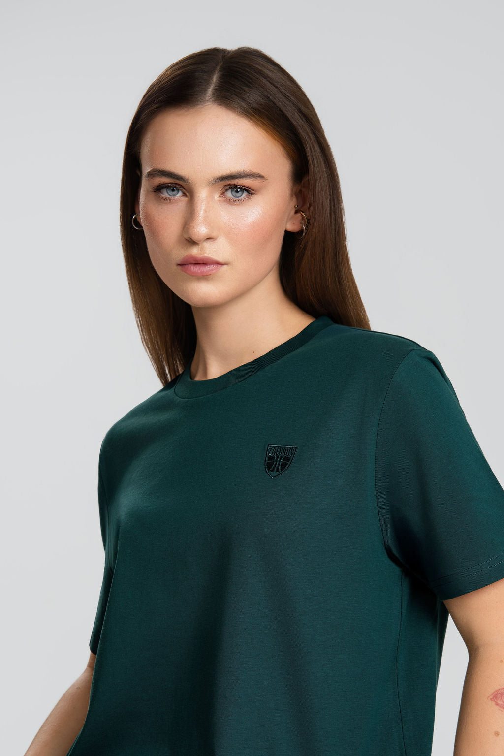 Žali marškinėliai  „Minimal skydas“-zoom-2