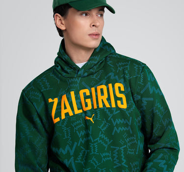 Žalias džemperis su gobtuvu „Žalgiris Orange“