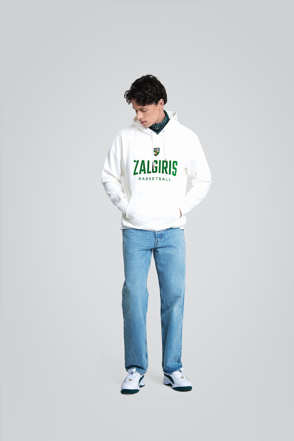 Baltas džemperis „Žalgiris“-