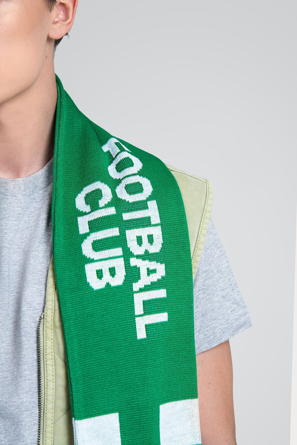 "Checked" football scarf-2