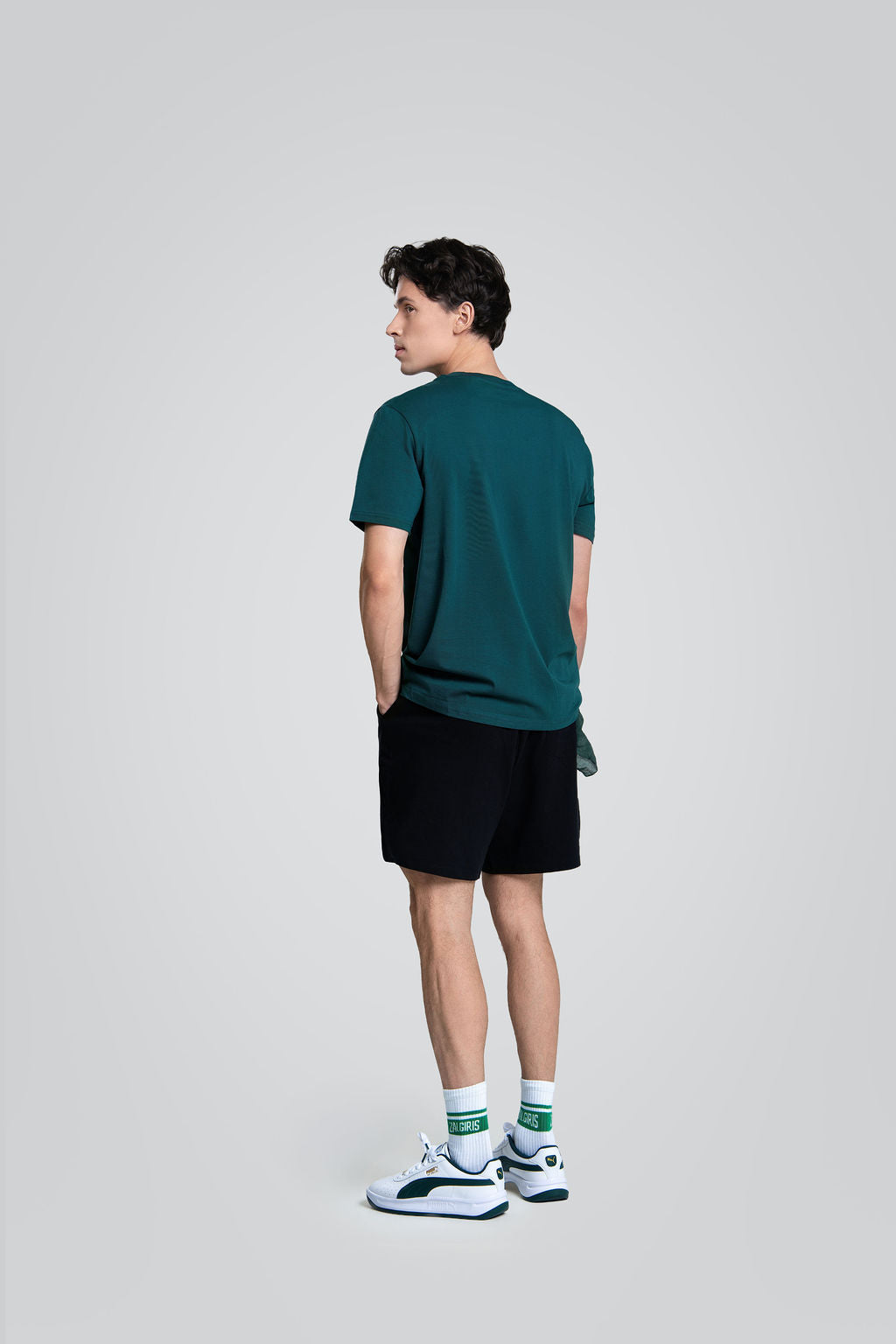 Žali marškinėliai  „Minimal skydas“-