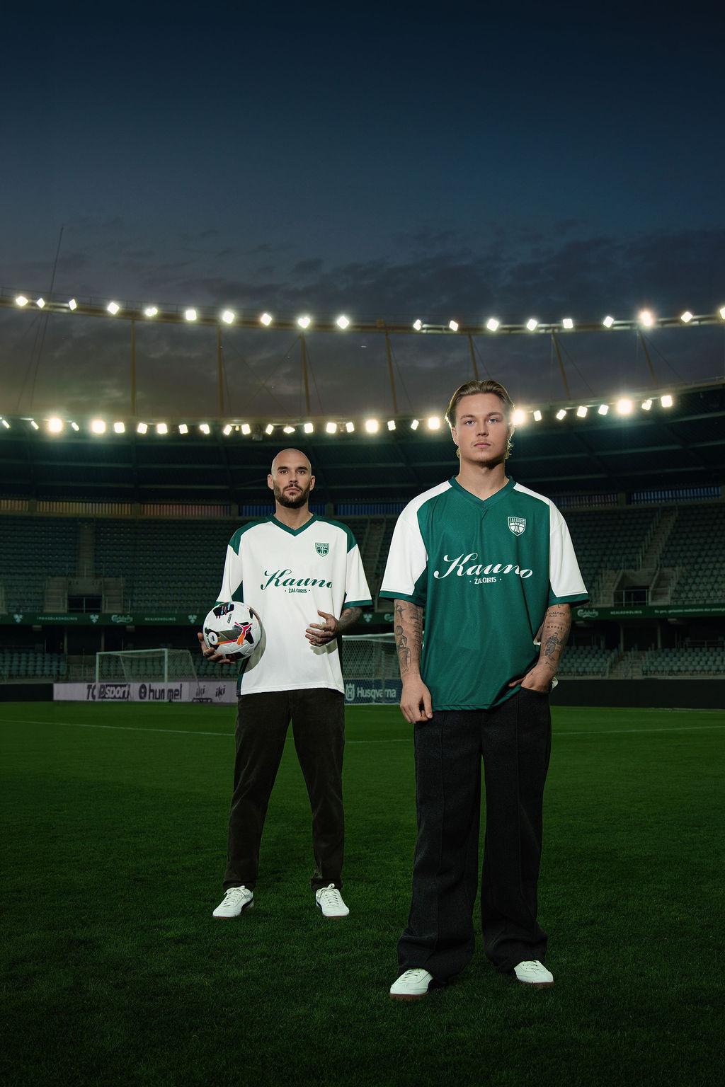 Balti futbolo laisvalaikio marškinėliai "Kauno-Žalgiris"-4