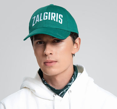 Žalia kepurė su snapeliu „Baltas Žalgiris“