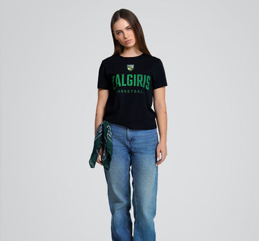 Moteriški juodi marškinėliai „Žalgiris Basketball“
