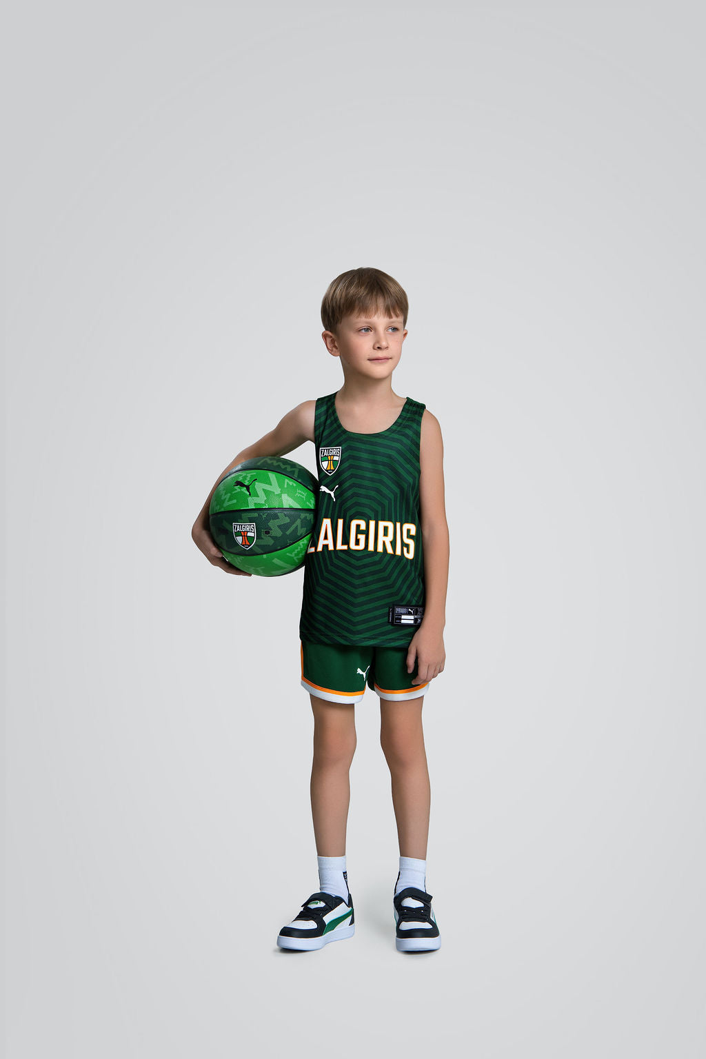 PUMA Kids' Green Game Jersey 25/26
