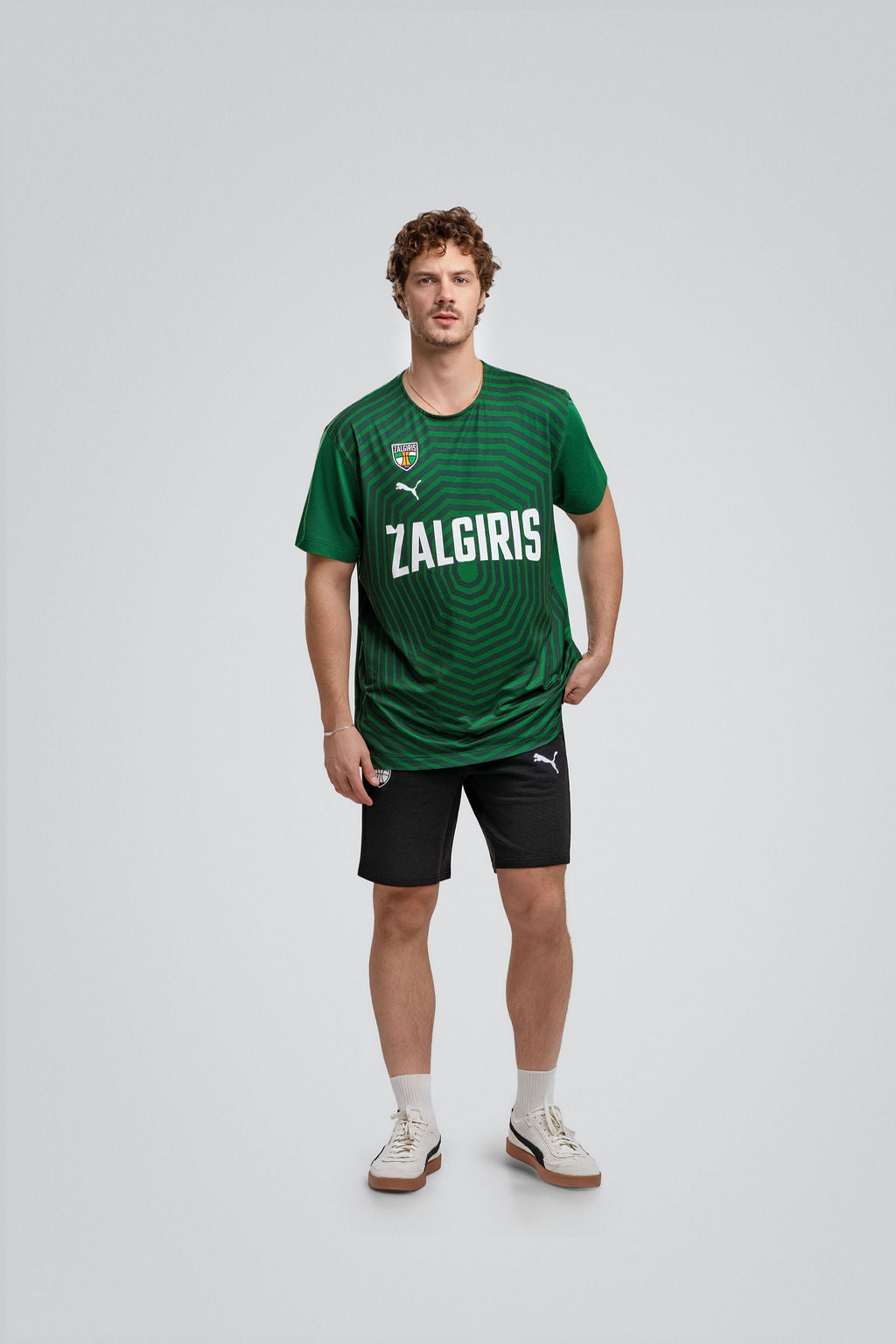 Puma treniruočių marškinėliai „Green lines“