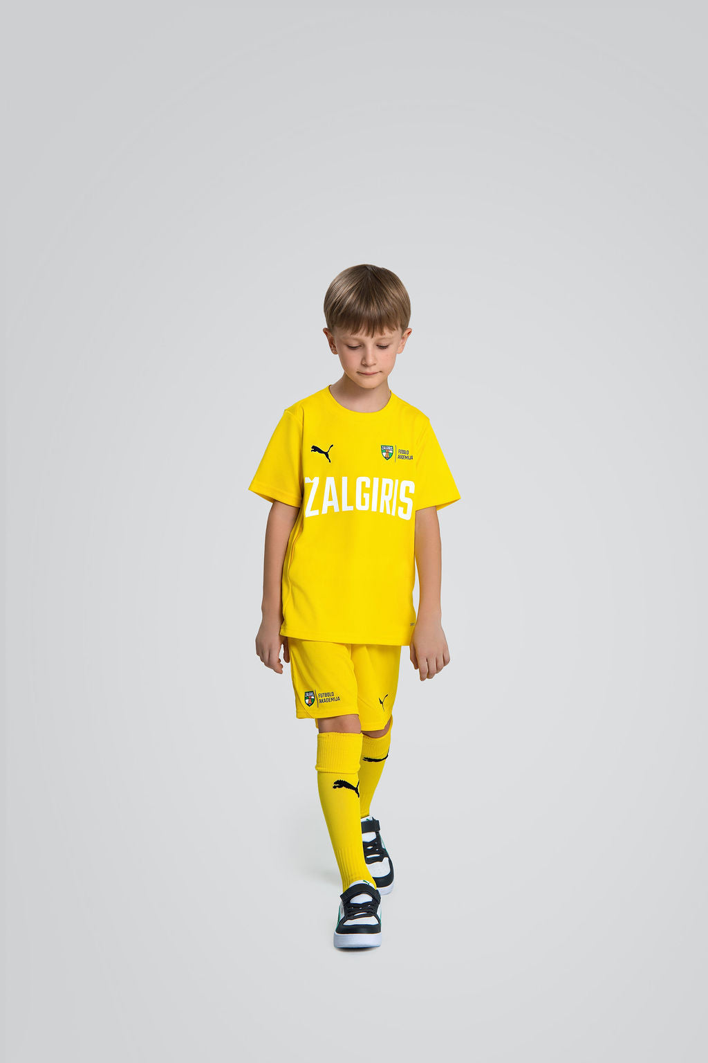Yellow football academy jersey (for goalkeepers)