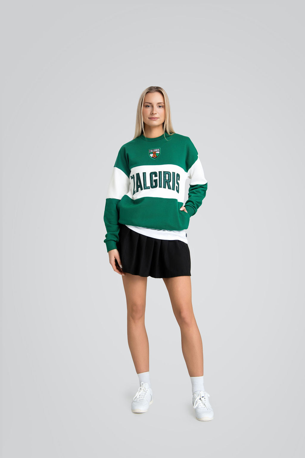 Džemperis be gobtuvo „Dvispalvis Žalgiris“