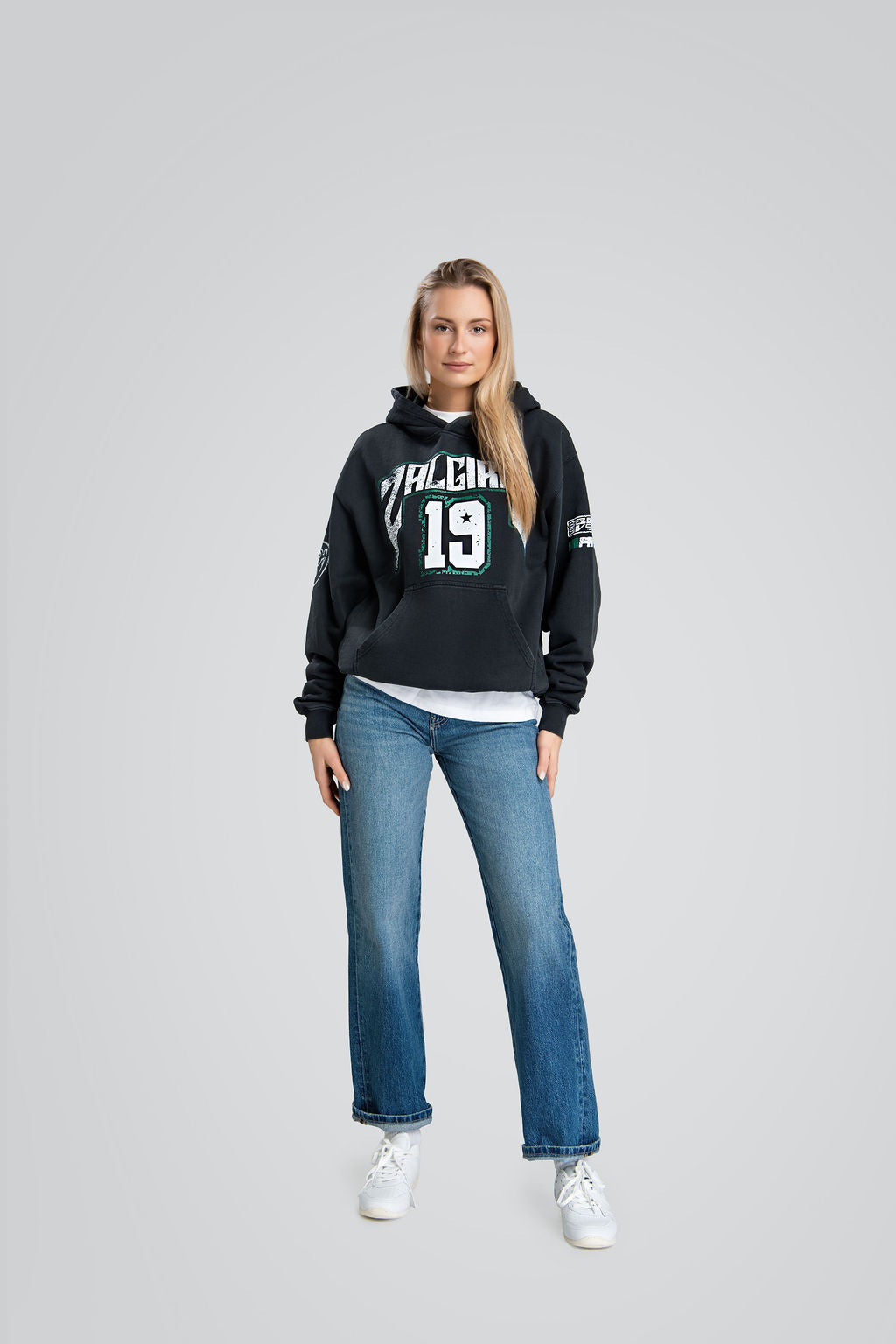 Aggressive Black Hoodie „Žalgiris x Akieron“