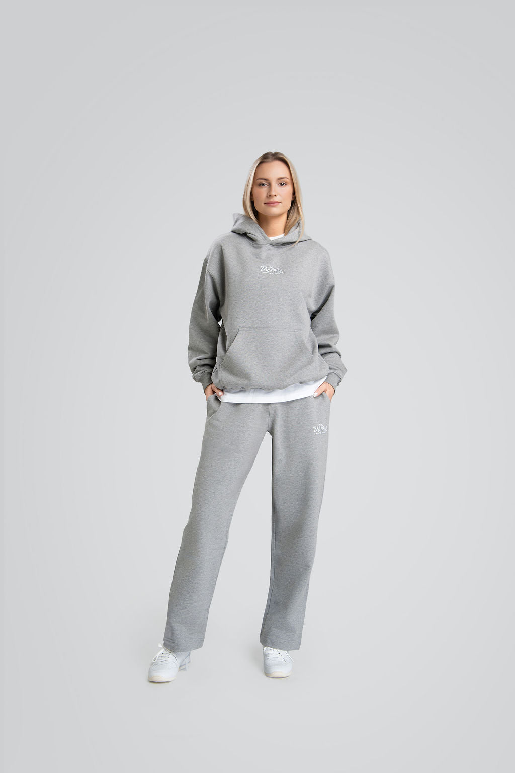 Grey Straight Leg pants „Žalgiris x Akieron“-2