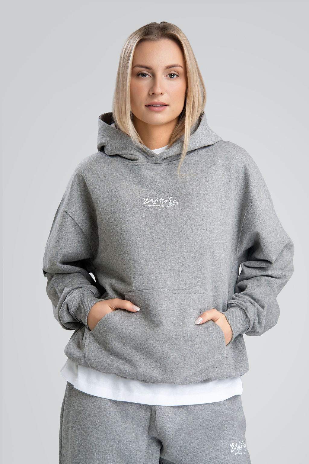 Basic's Grey Hoodie „Žalgiris x Akieron“-2