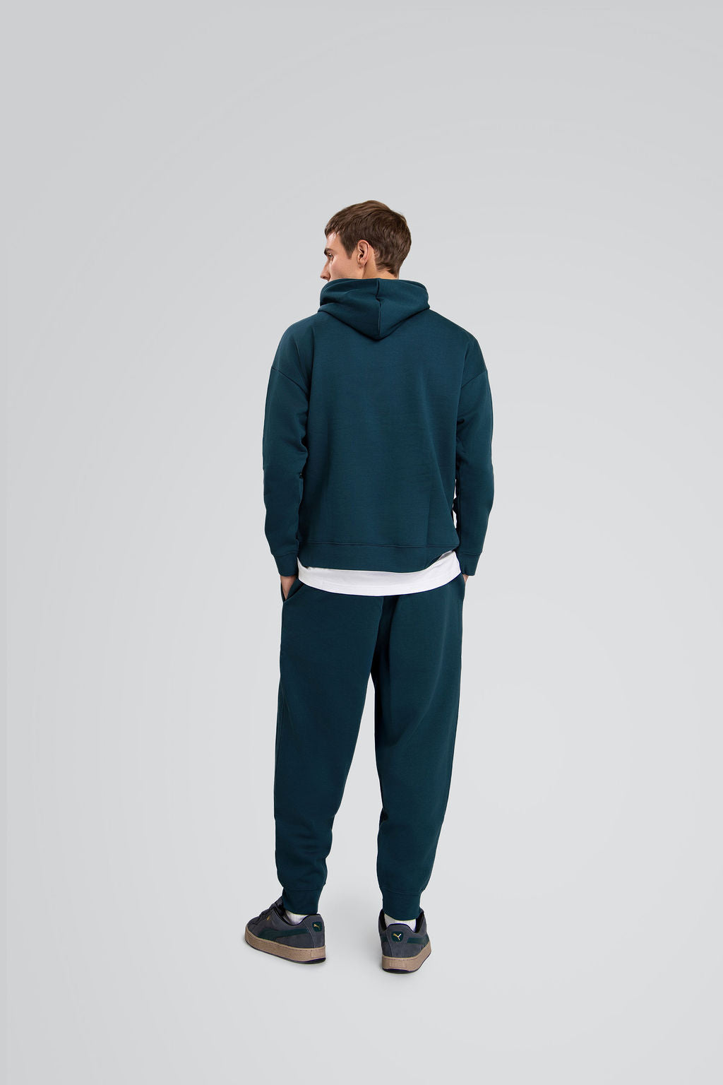 ESS 2 COLOR Small No. 1 PUMA Green Sweatshirt-2