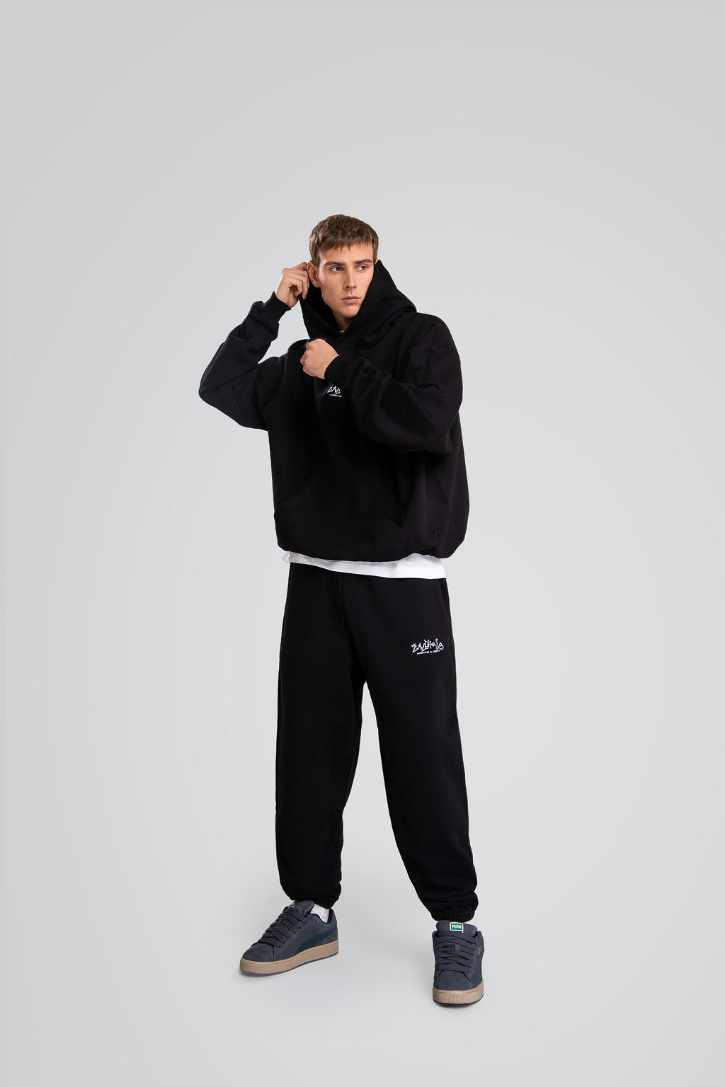 Black Relaxed sweatpants „Žalgiris x Akieron“-2