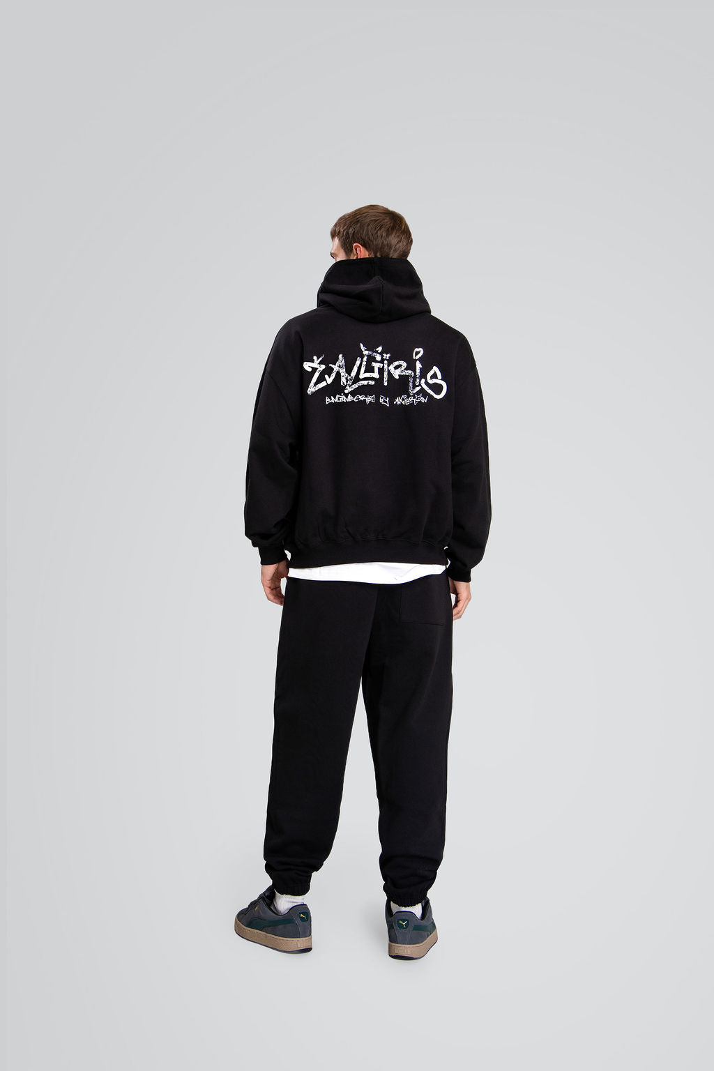 Black Relaxed sweatpants „Žalgiris x Akieron“-3
