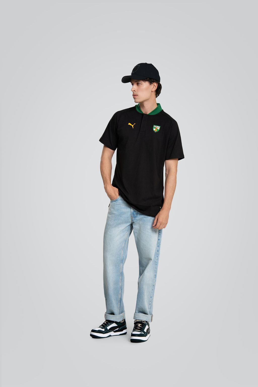 Puma juodi polo marškinėliai