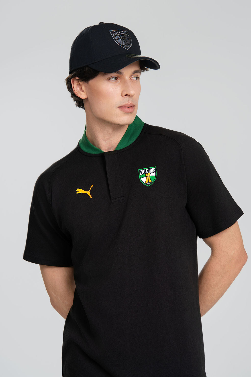 Puma juodi polo marškinėliai-2