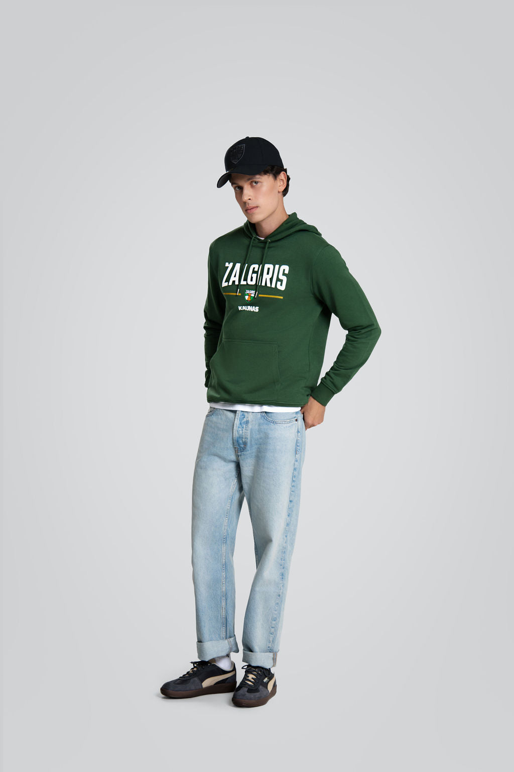 Green hoodie "Žalgiris Golden"-3