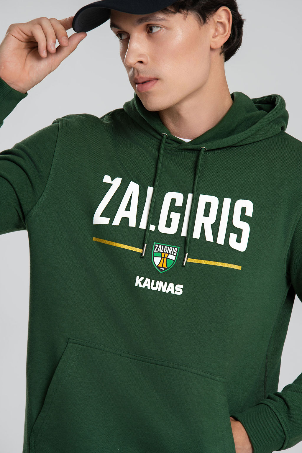 Green hoodie "Žalgiris Golden"-2