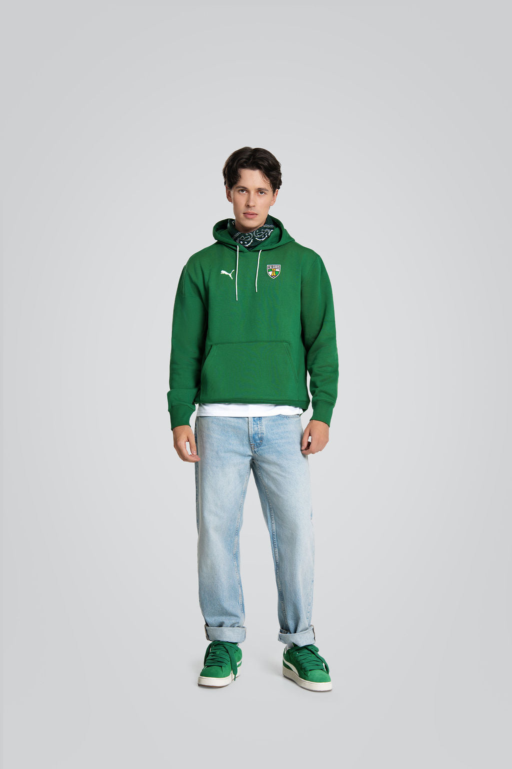 Green sweatshirt "My Team"-3