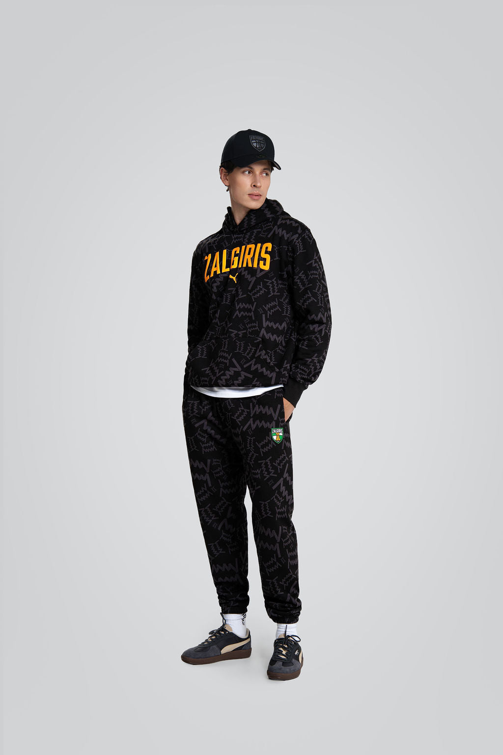PUMA Black 'Game' Sports Trousers-4
