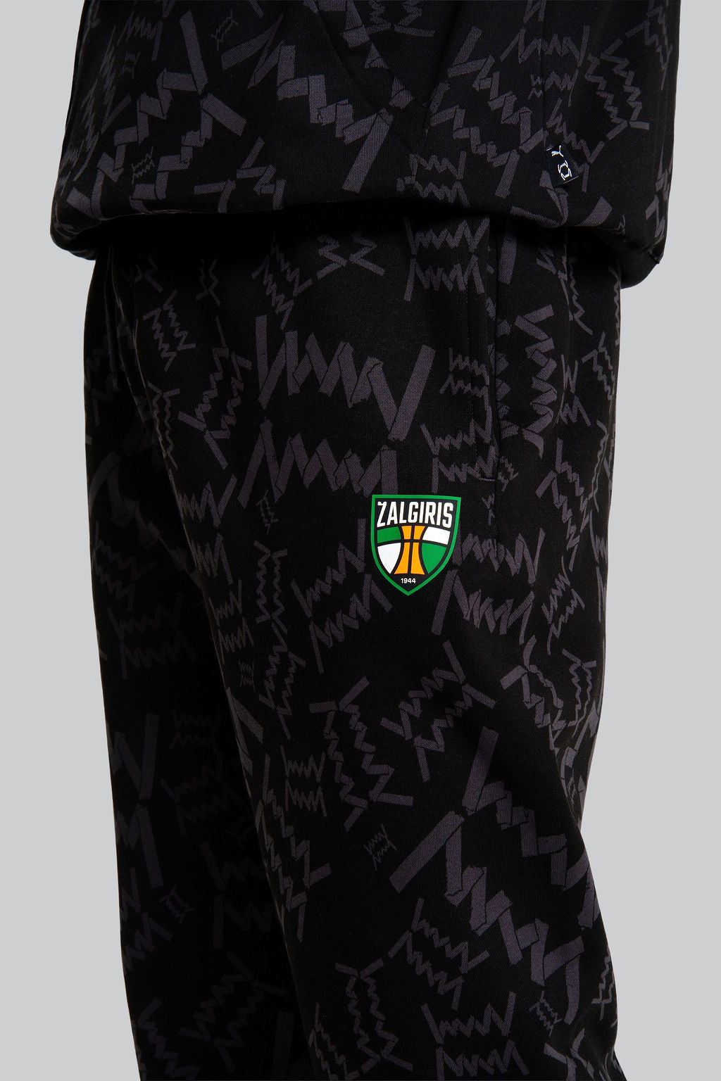 PUMA Black 'Game' Sports Trousers-3
