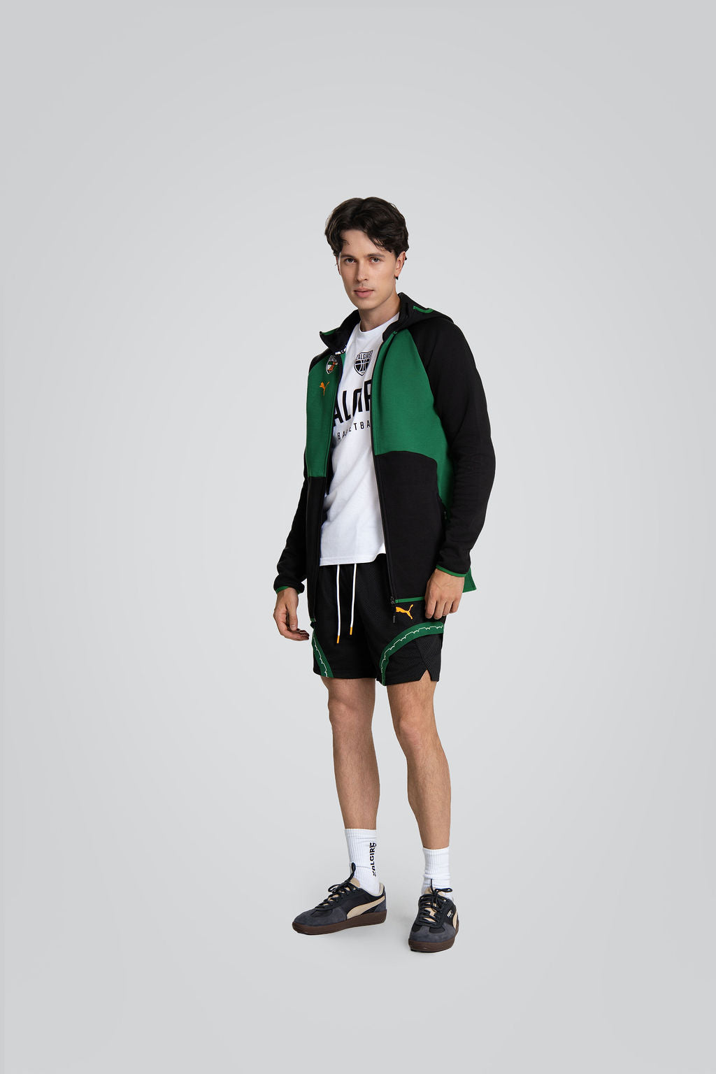 Black Hoodie "Black Green"