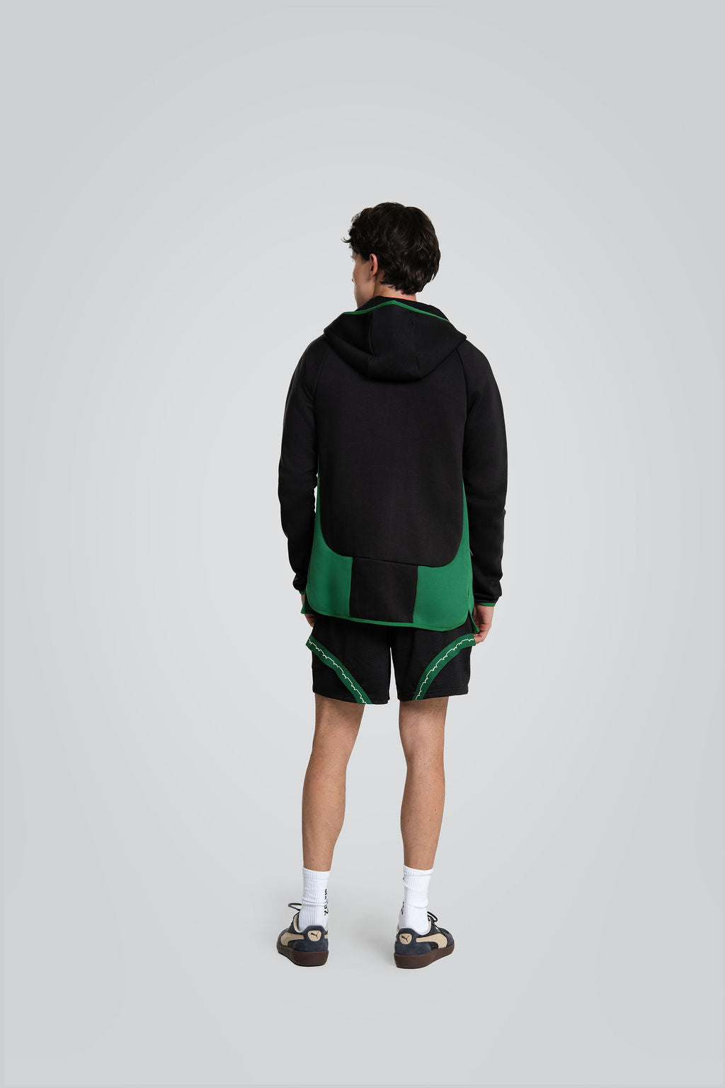 Black Hoodie "Black Green"-3