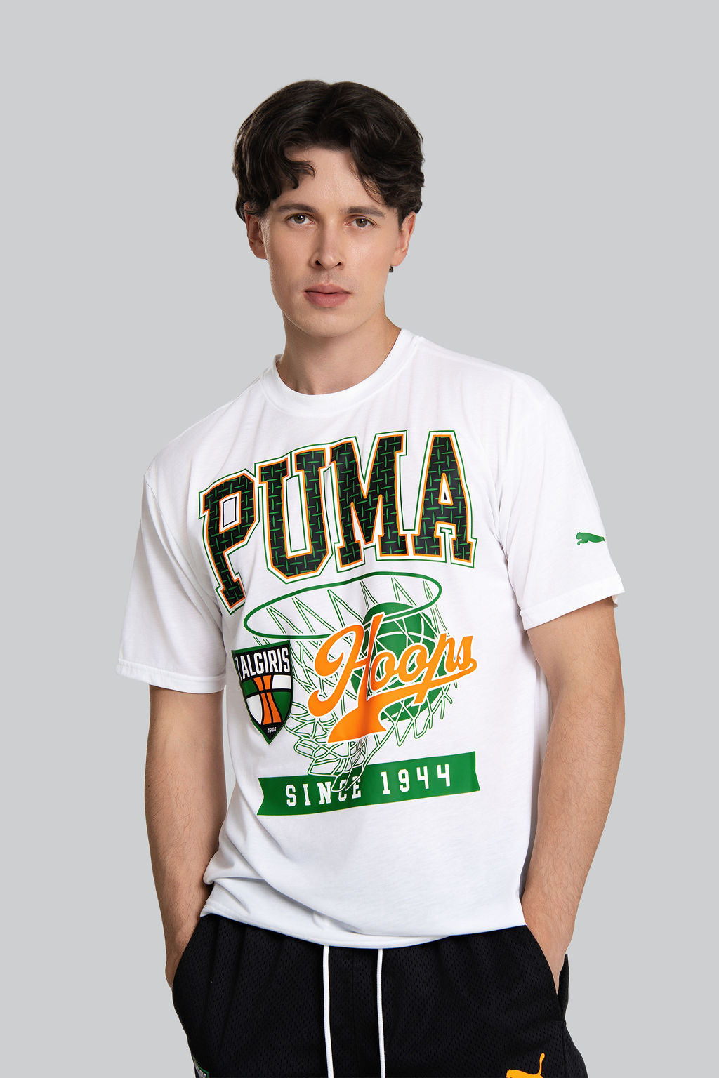 Puma White T-Shirt "Žalgiris Tee"