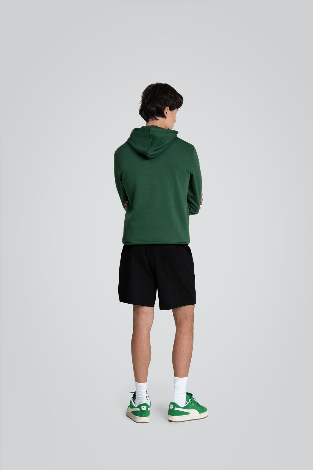 Green hoodie "Colorful shield"-2