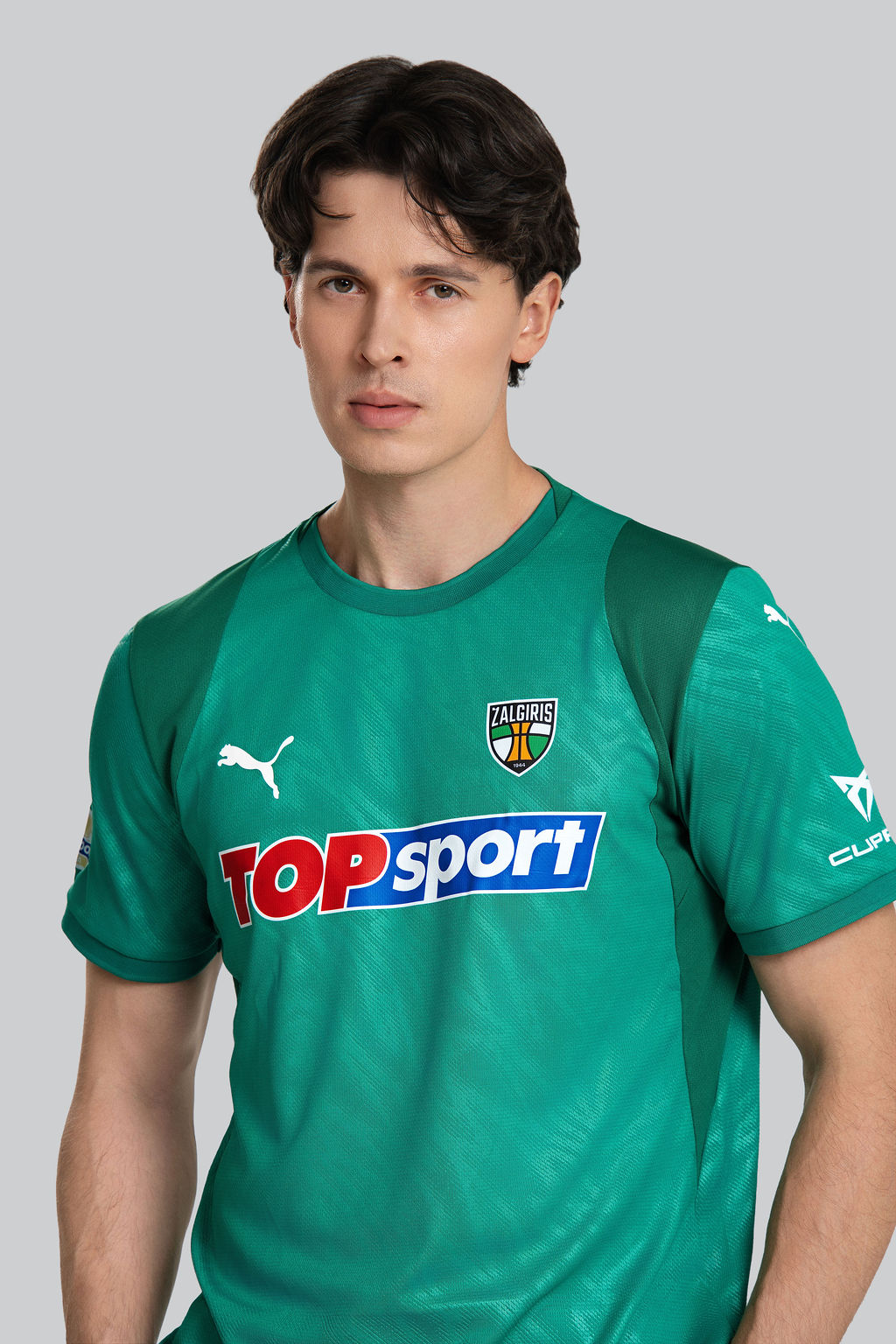 Green football jersey-2