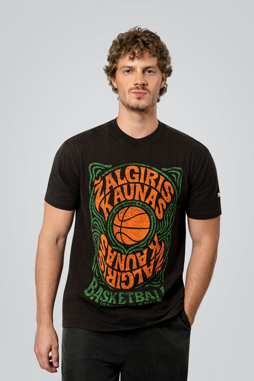PUMA juodi marškinėliai „Žalgiris Kaunas"
