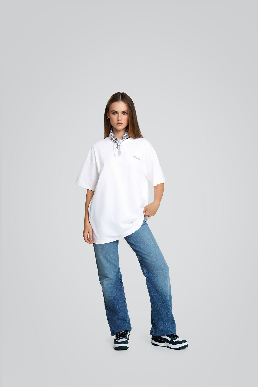 Balti marškinėliai „Minimal“-1