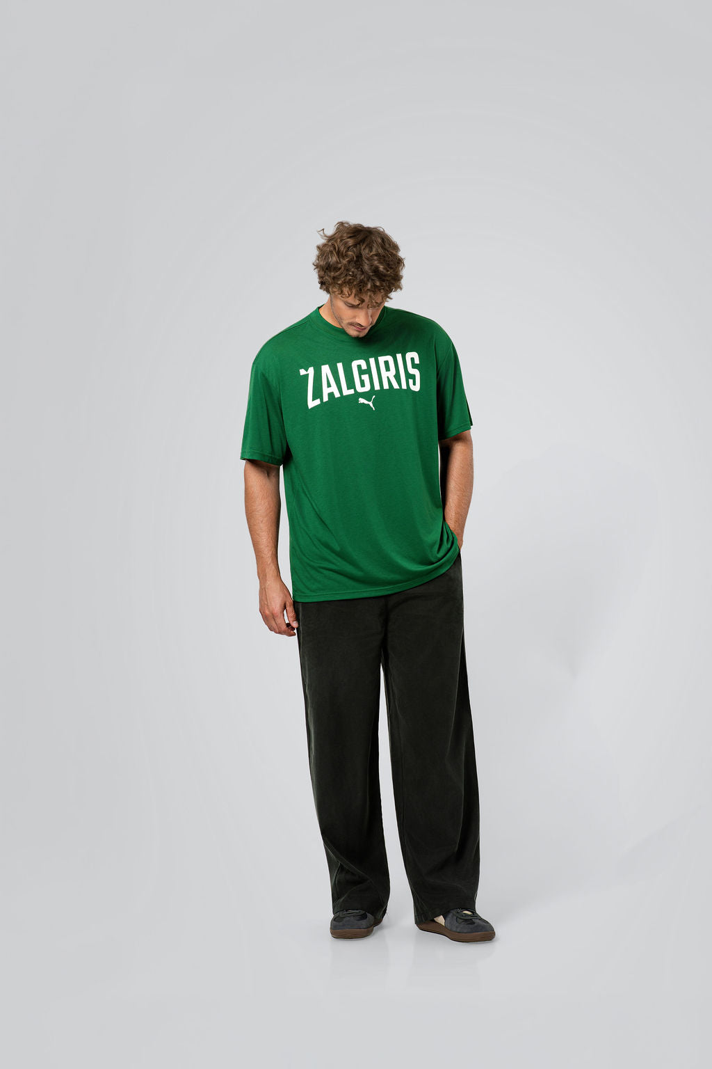PUMA žali marškinėliai. Fanwear Tee I