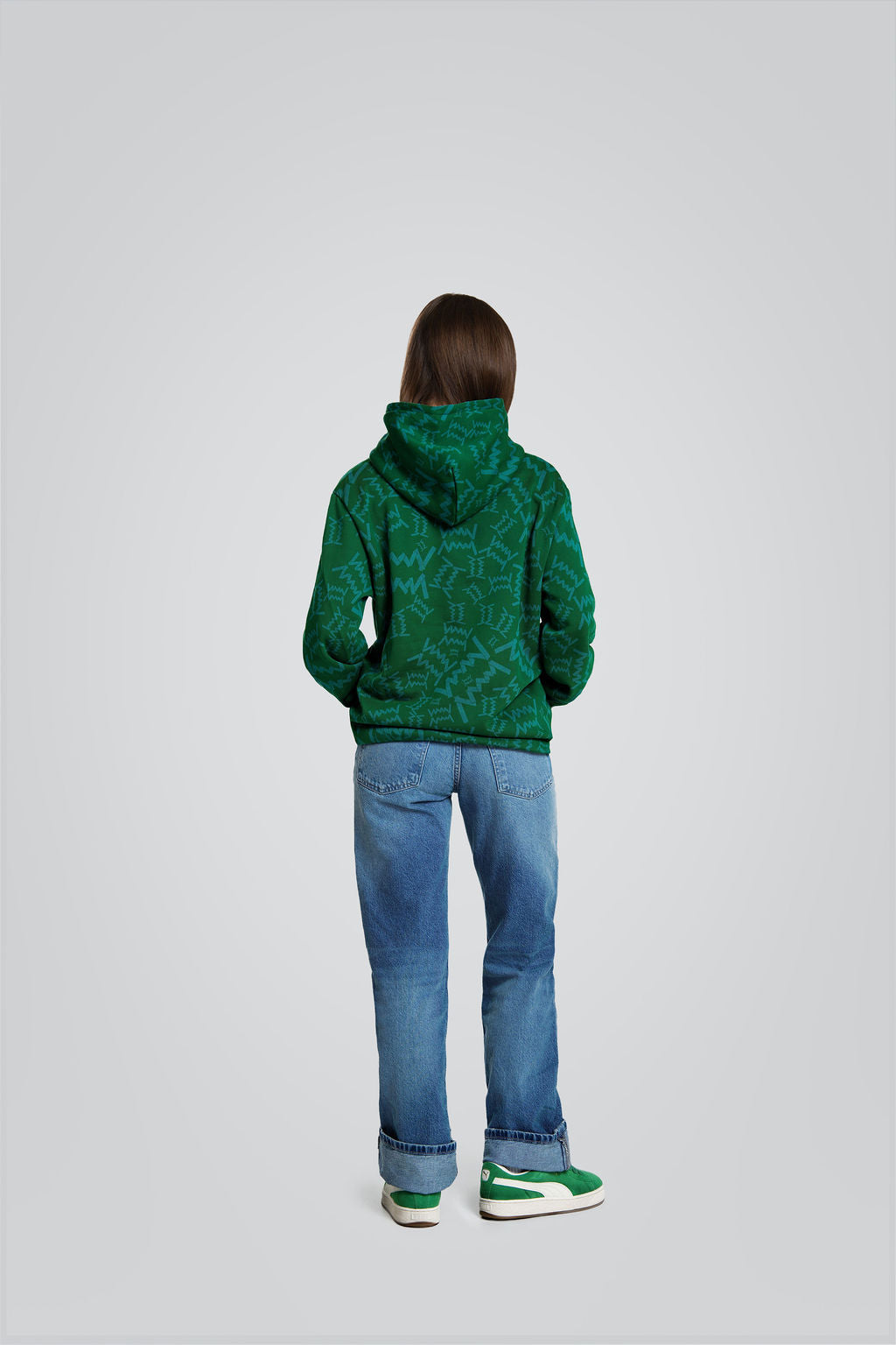 Green hoodie "Žalgiris Orange"-5