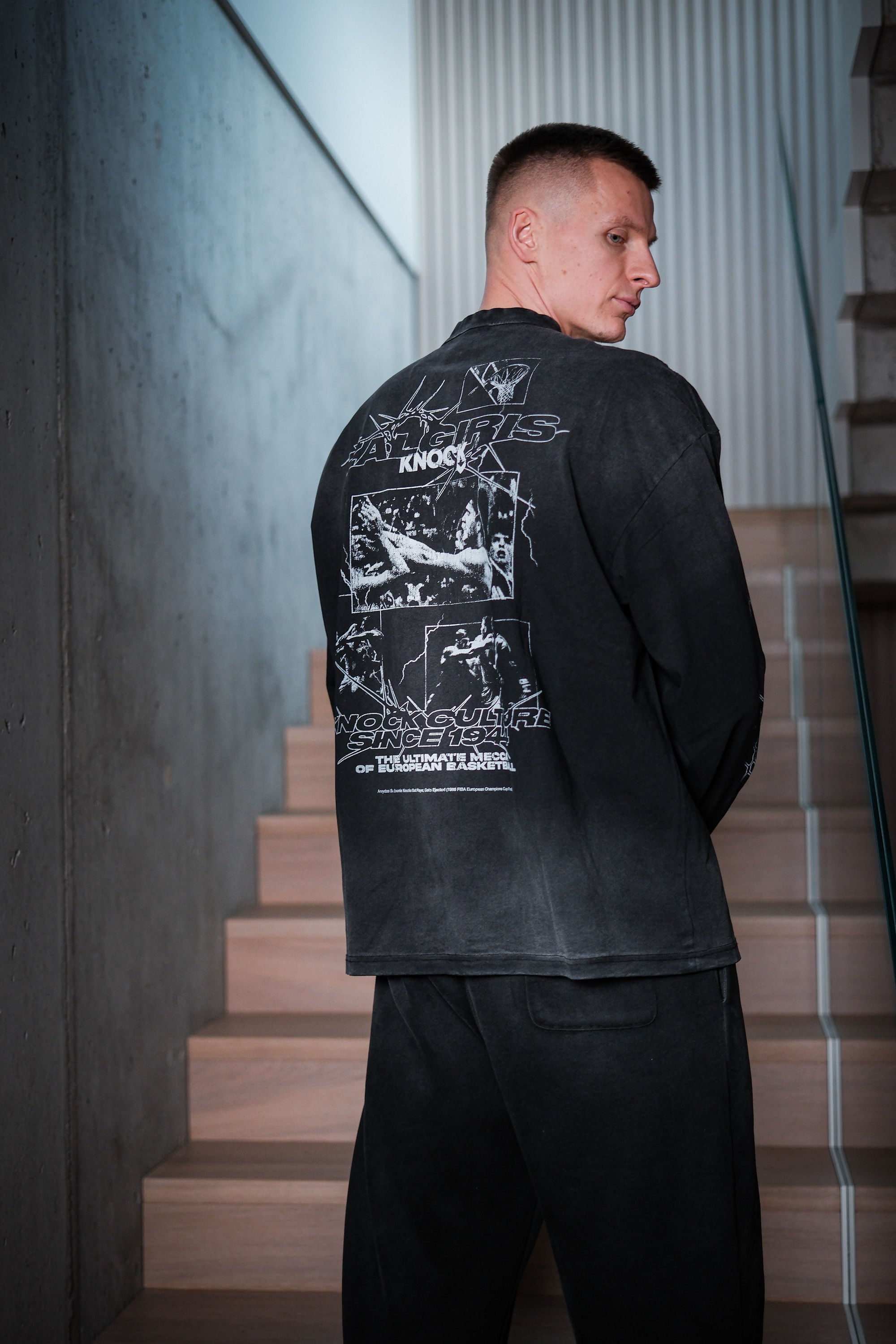 Fight as one „Žalgiris x Knock“ marškinėliai ilgomis rankovėmis