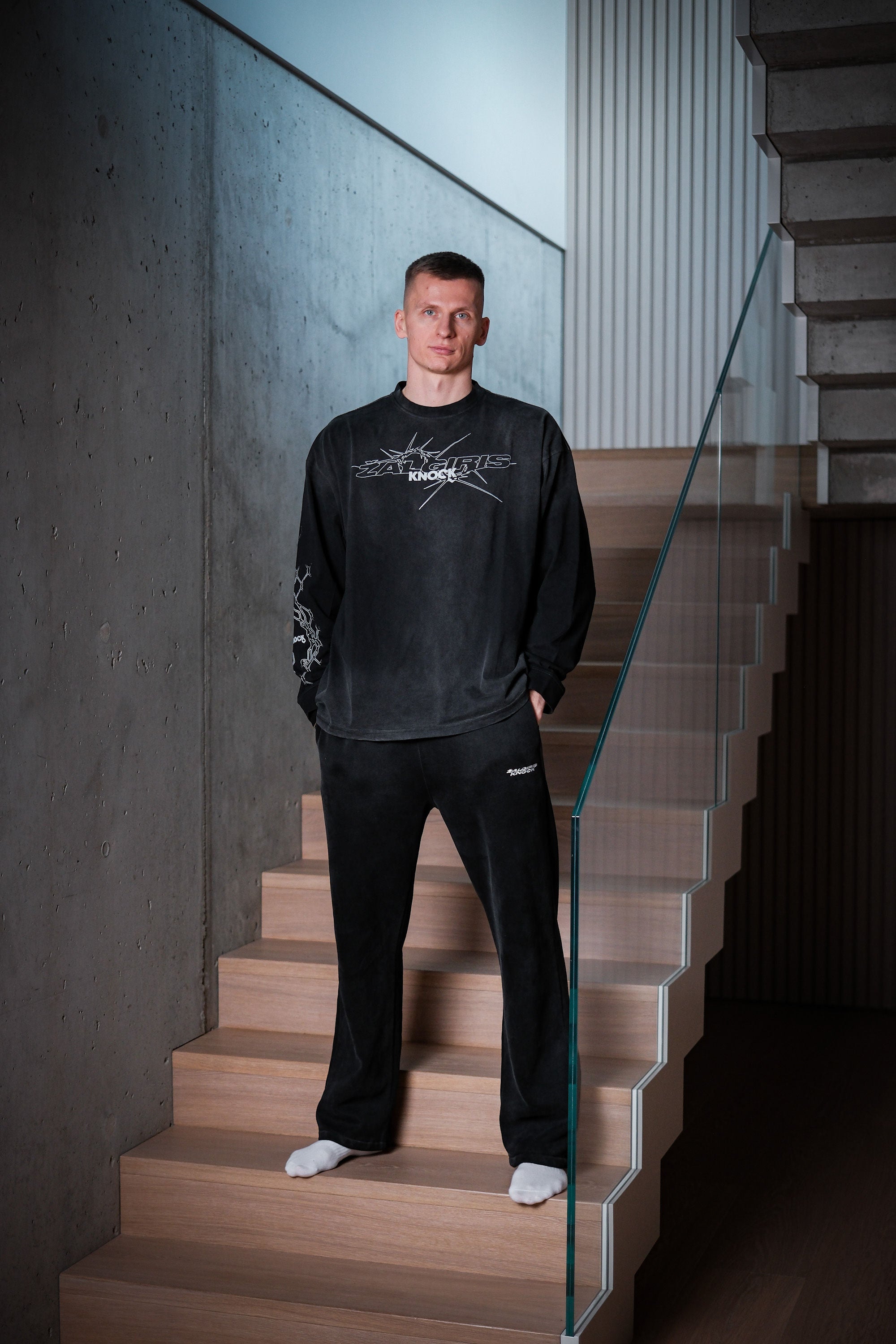 Fight as one "Žalgiris x Knock" long-sleeved t-shirt-3