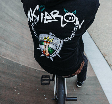 „Žalgiris x Akieron“ Oversized Hoodie Black