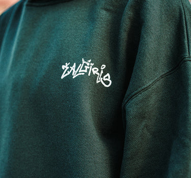 „Žalgiris x Akieron“ Oversized Hoodie Green