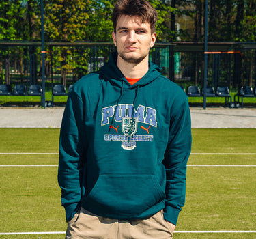 Tamsiai žalias džemperis „Graphic Hoodie“