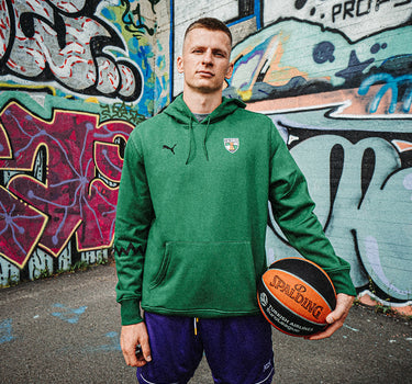 Žalias džemperis „Žalgiris Hoops“