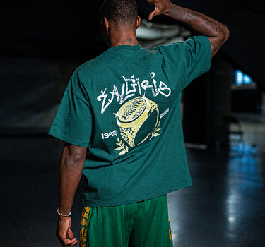 „Žalgiris x Akieron“ Oversized Tee Green