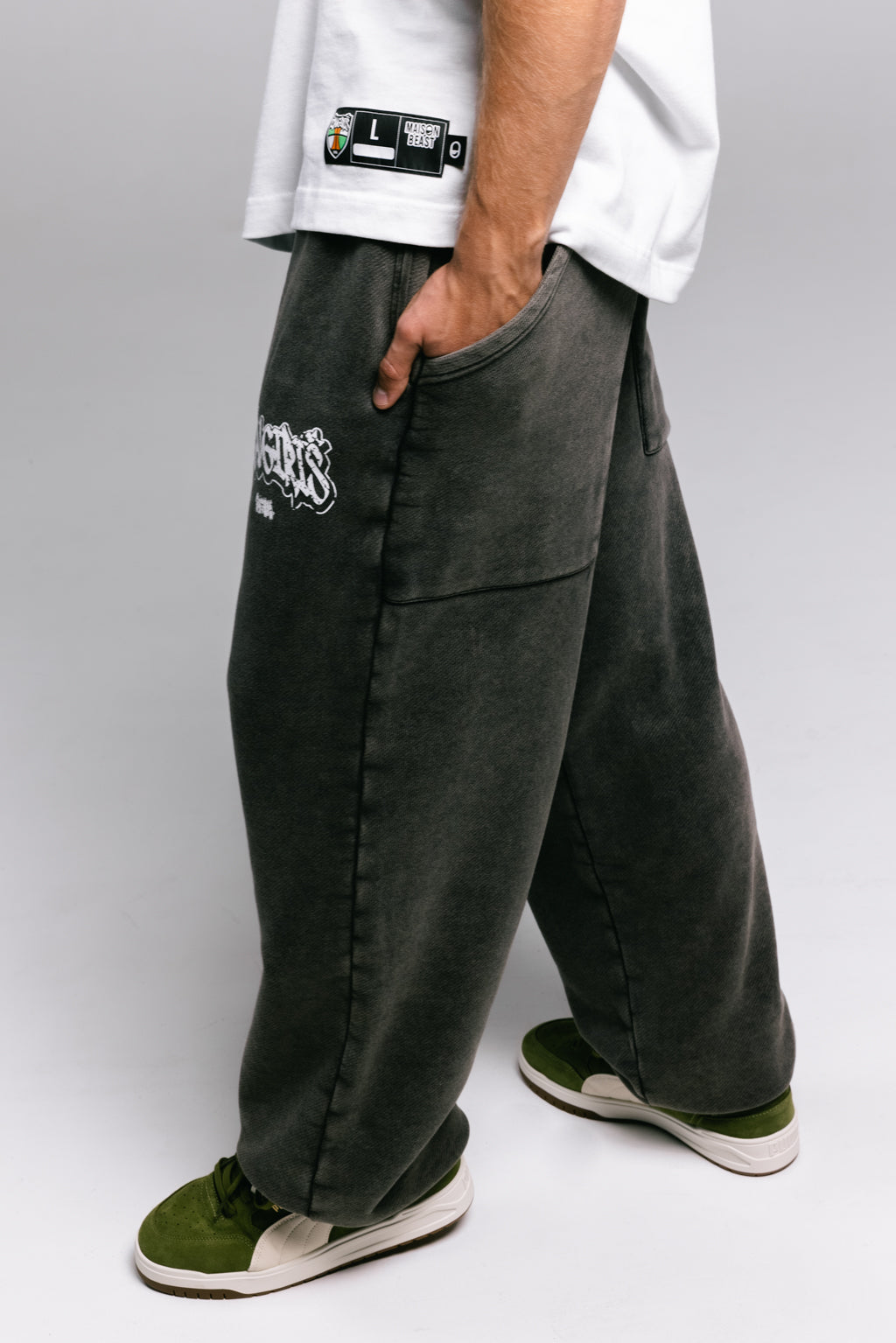 Stonewash Žalgiris x Maison Beast kelnės-3