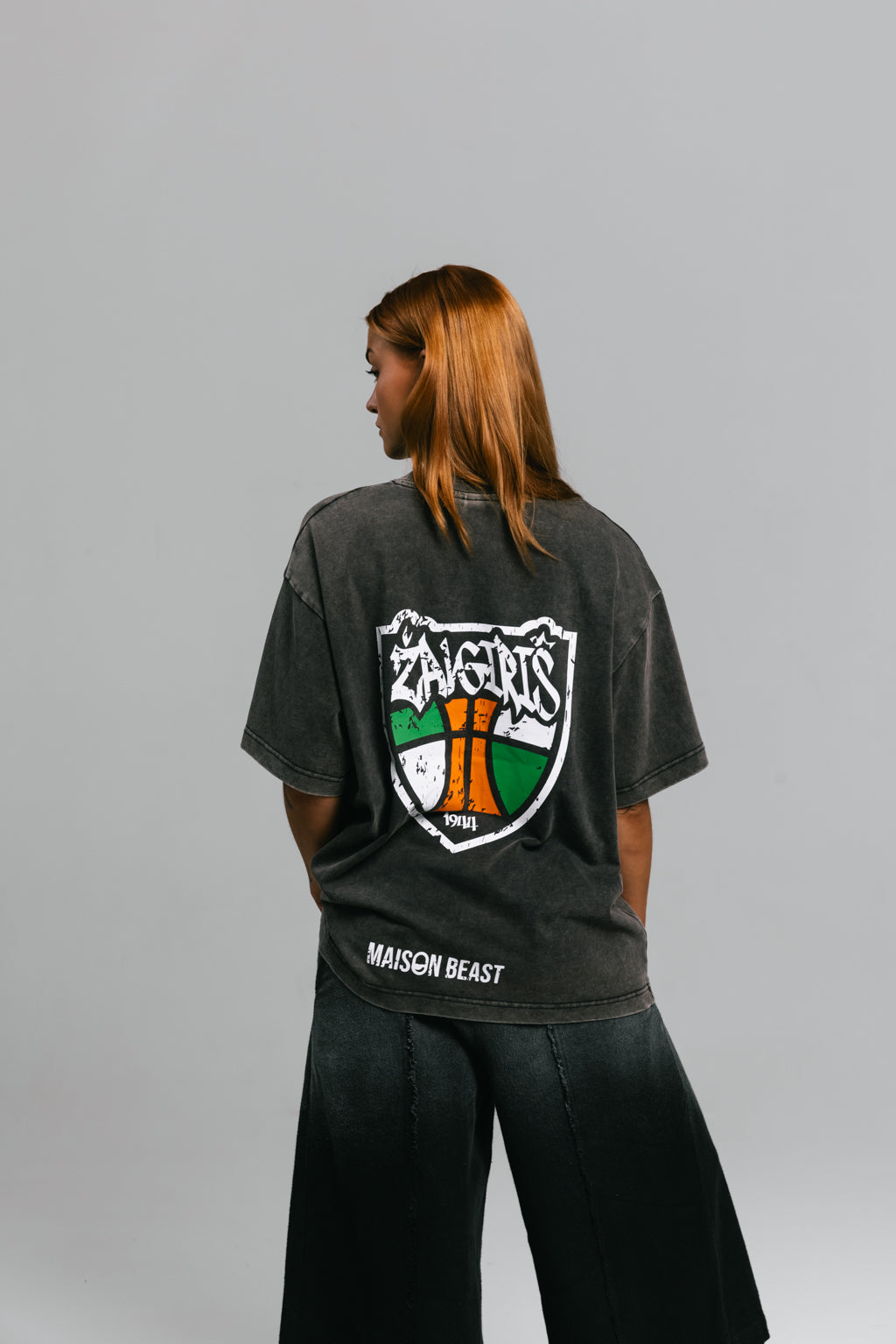 Stonewash tee „Žalgiris x Maison Beast“-3