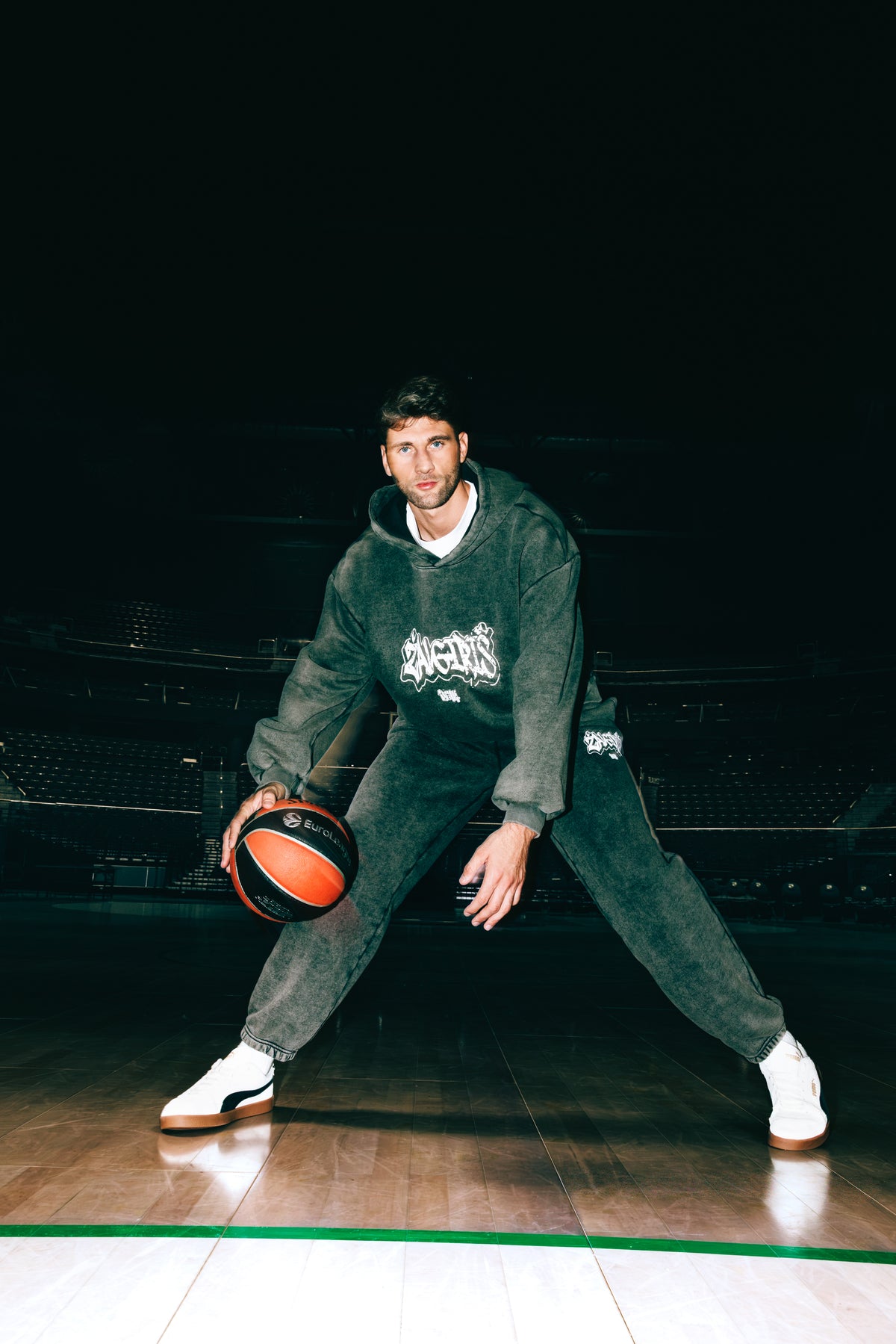 Stonewash Žalgiris x Maison Beast kelnės-7