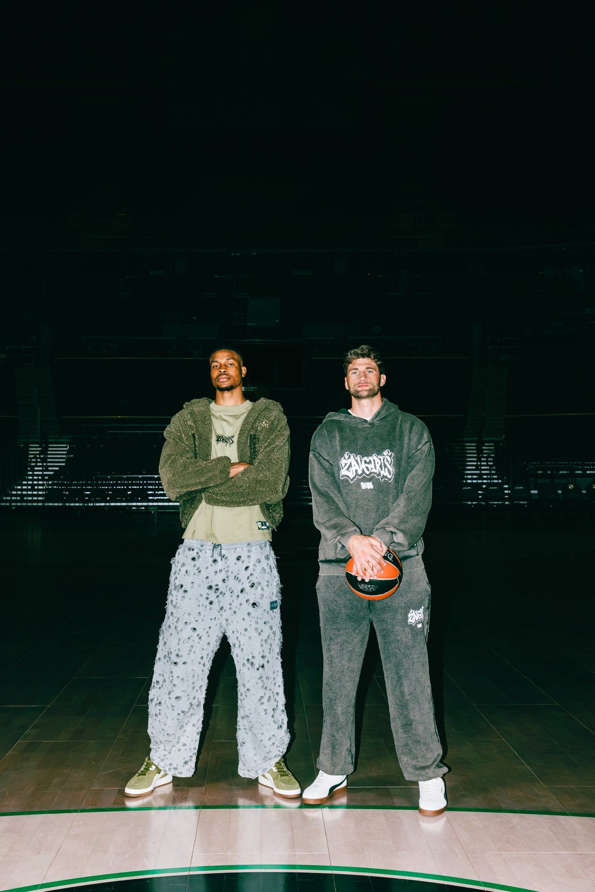 Stonewash Žalgiris x Maison Beast kelnės-6