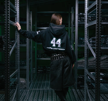 Aggressive Black Hoodie „Žalgiris x Akieron“