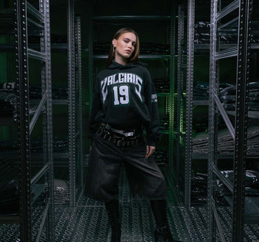 Aggressive Black Hoodie „Žalgiris x Akieron“